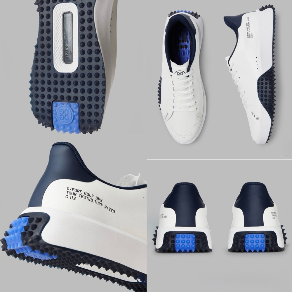 G/FORE MEN'S G.112 GOLF SHOE in Snow/Twilight - Picture 2 of 16
